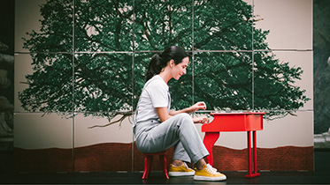 Joana Gama toy piano e histórias