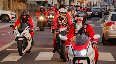 "Desfile de Pai Natal" - Animação de rua: Moto Clube de Espinho